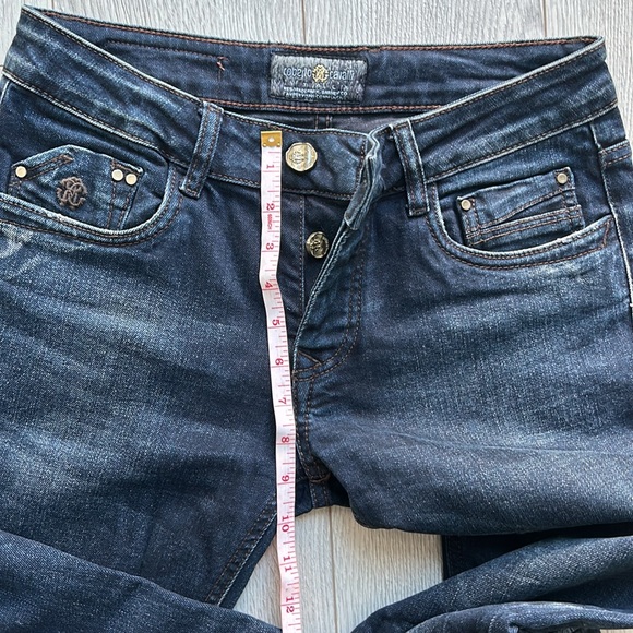 Roberto Cavalli straight slightly flared dark wash jeans - Picture 3 of 7